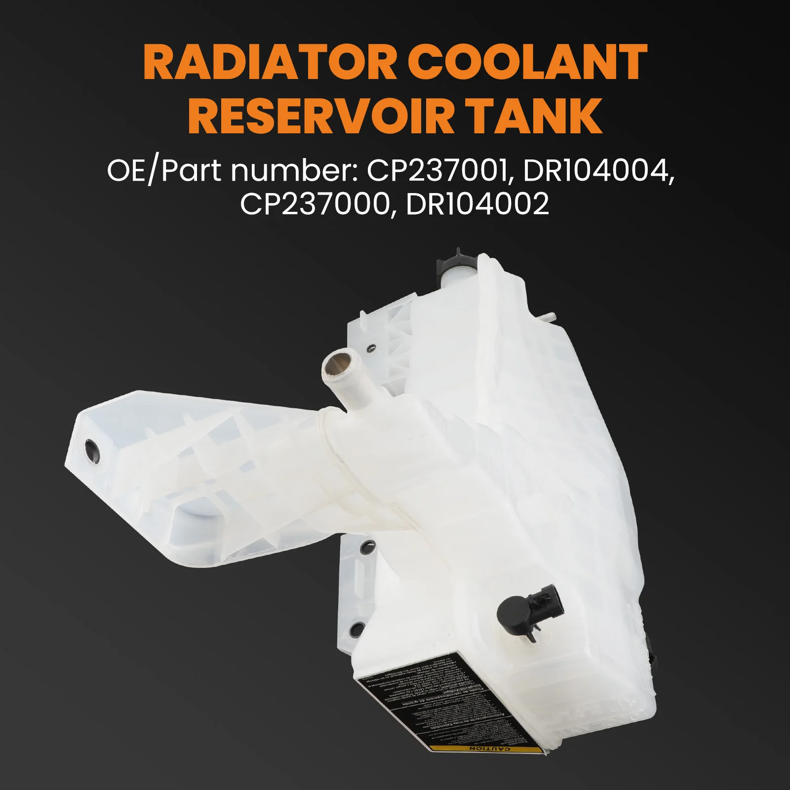 Radiator Coolant Tank Reservoir Tank For 2013-2021 Kenworth for Peterbilt 579 T680 T880 CP237001  DR104004, CP237000,