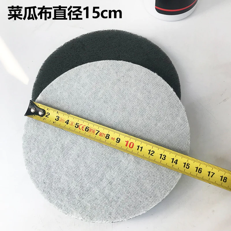 10 PCS6 Inch Multi-purpose Flocking Scouring Pad Round 400-800 Grit Industrial Heavy Duty Nylon Cloth for Polishing & Grindi