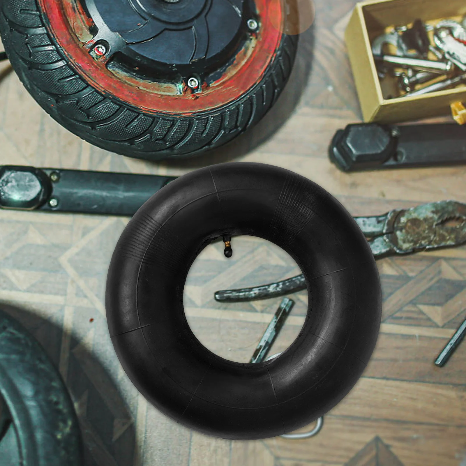 

Thickened Inner Tube Electric Vehicle Heavy-Duty Replacement 15x6.00-6 Shock Absorption Durable Inner Tire for Lawn Mowers Micro