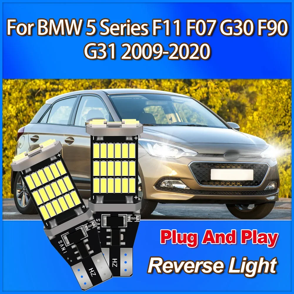

921 912 T15 W16W High Power Reverse Light 3400LM Small Lights 12V CSP Chip 6W For BMW 5 Series F11 F07 G30 F90 G31 2009-2020
