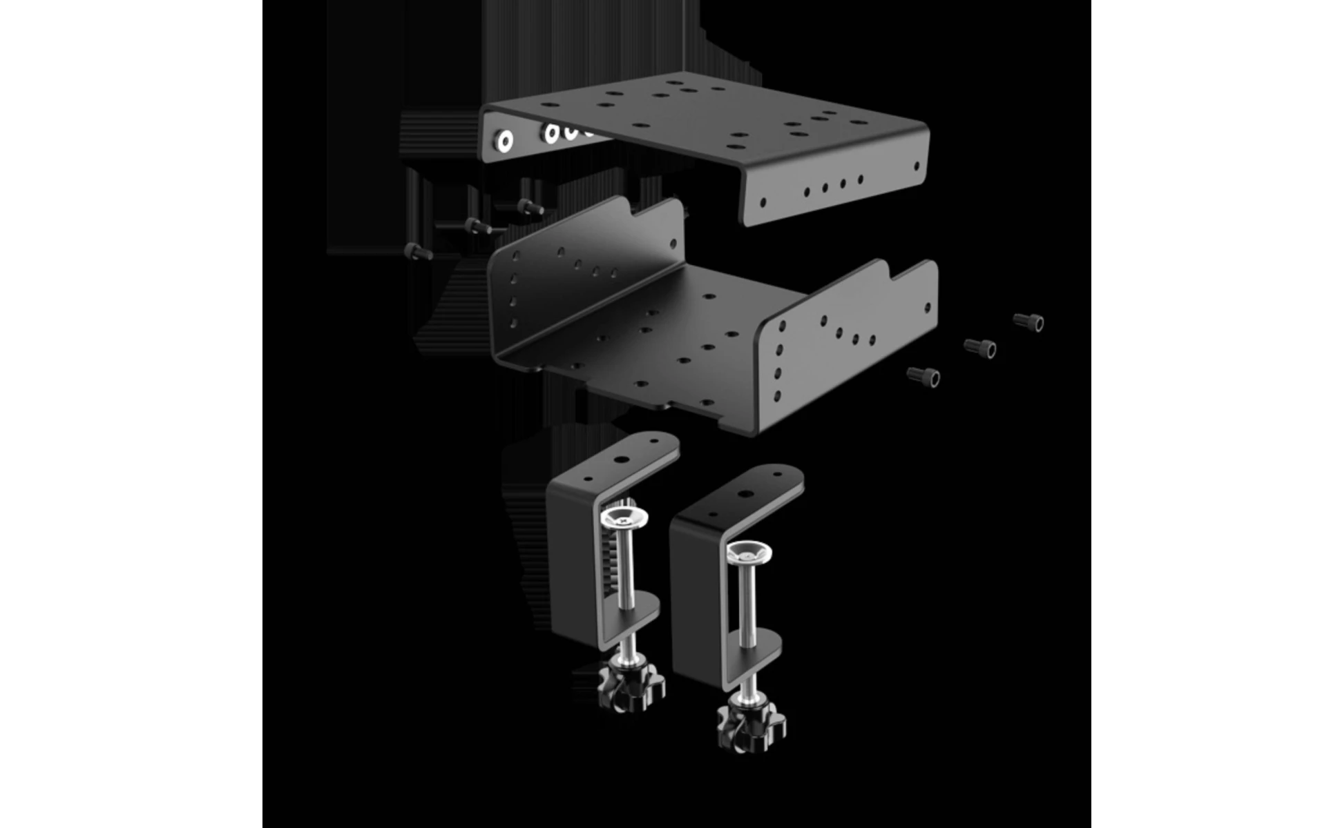 Racing Simulator Desk Mount Adjustable Racing Simulator Mount Desktop Mounting Bracket Non-Slip Quick-Release for Gamers