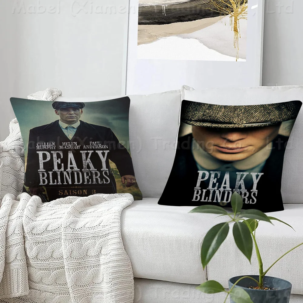 

P-Peaky-Blinders Pillowcase Toon Gift Cushion Cover Bedroom Home Sofa Chair Seat Decor Pillow Case