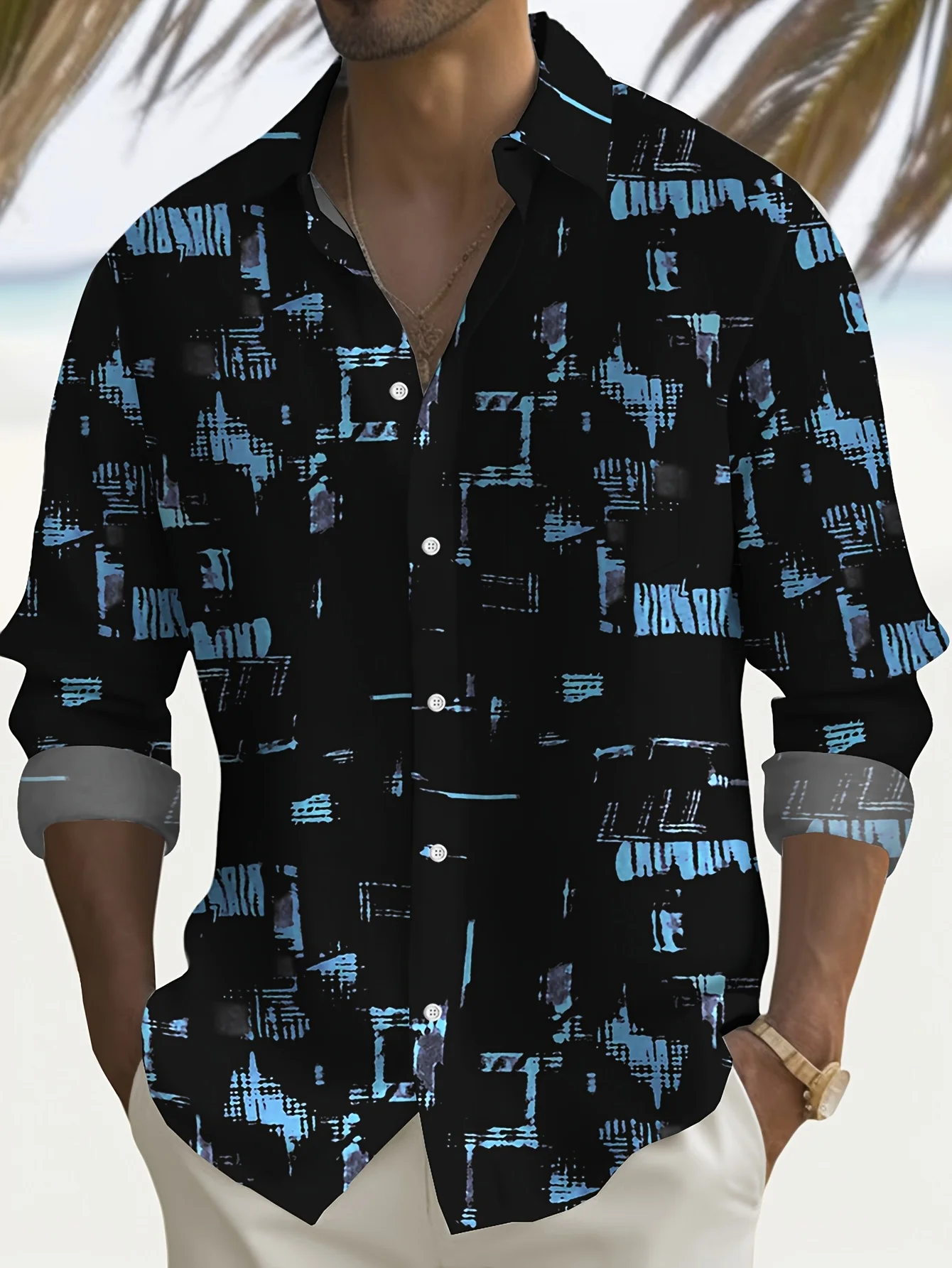 

Leopard Shirts Men Fashion Shirt Long Sleeve Hawaiian Shirts Cuba Beach Blouse Men's Clothing Vocation Camisas Streetwear