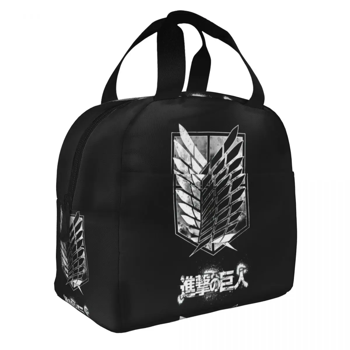 

Attack On Titan Lunch Bento Bags Portable Aluminum Foil thickened Thermal Cloth Lunch Bag for Women Men Boy