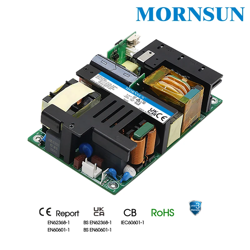 Fonte de alimentação de estrutura aberta MORNSUN AC/DC 450W série LOF450-20Bxx