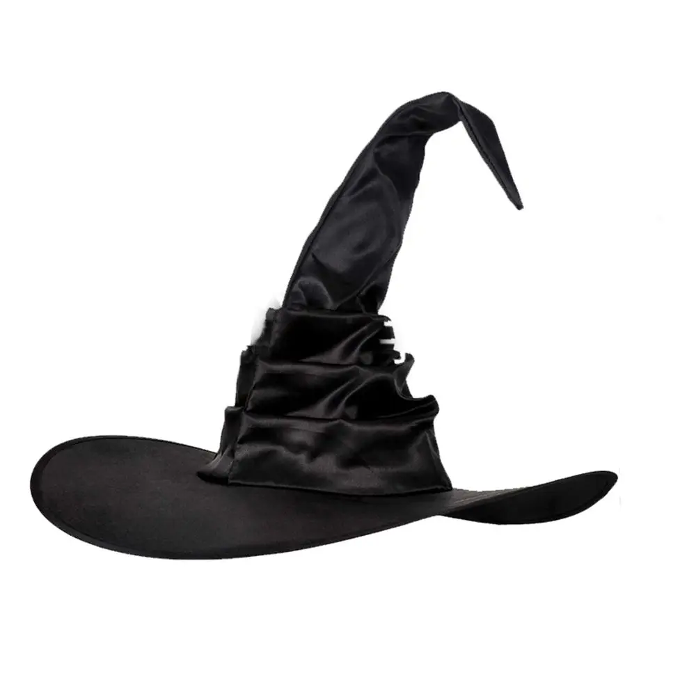 

Adult Oxford Accessories Performance Props Spider Parties Witch Hats Black Folds Wizard Cap Sorcerer Caps Halloween Hats