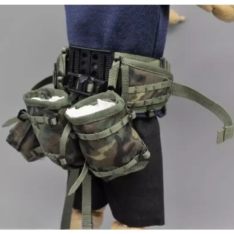 Borse mimetiche dell'esercito soldato in scala 1/6 MOLLE Cintura in vita Marsupio Militry Clip Bag Modello per 12 '' Accessorio di scena Action Figure