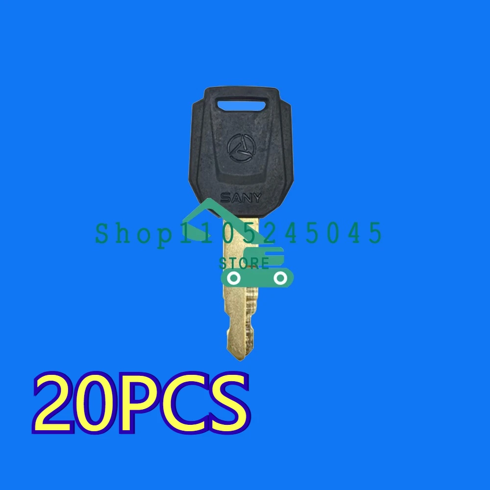 

20PCS Sany Ignition Keys for Sany 55/60/75/135/215/365/485 Excavator Heavy Equipment Key