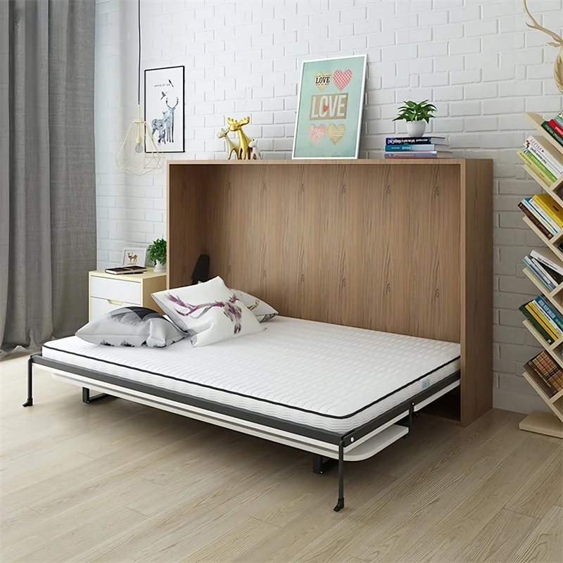 Furniture Bedroom Easy Install Modern Plywood  Bed Wall Bed
