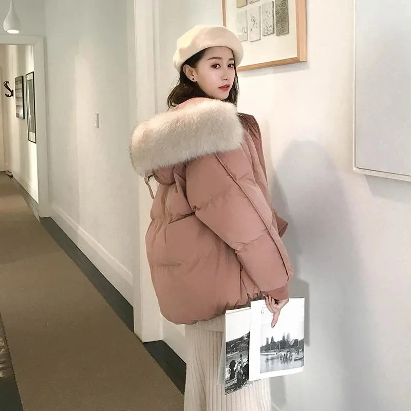 Short Cotton Jacket For Women 2025 New Style Western-Style Cotton Jacket Loose Ins Bread Jacket Thick Student Cotton Jacket Coat
