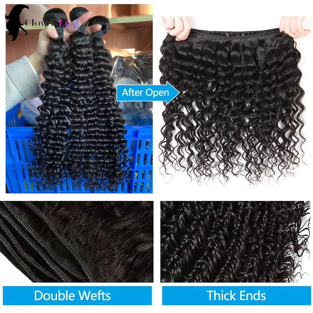 12A حزم موجة عميقة الشعر البشري البرازيلي ريمي 30 32 بوصة الخام مجعد الشعر حزم 100% شعر مستعار بشري حزم الشعر البشري #5