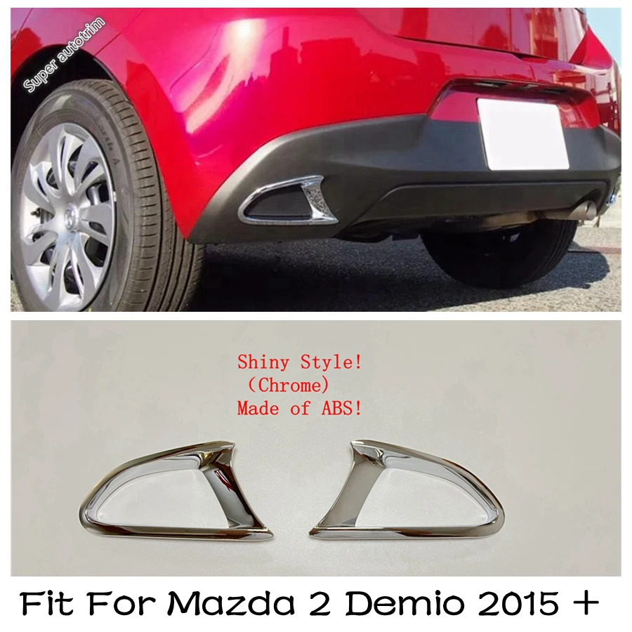 

Rear Bumper Fog Lights Foglight Lamps Reflector Cover Trim Fit For Mazda 2 Demio 2015 - 2023 Red / Bright Accessories Exterior