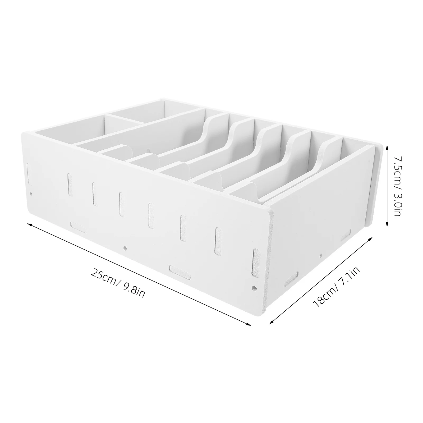 Cash Storage Box Desktop Organizer Multi-Grid Design Material Quick Access Bills Coins Financial Documents Storage