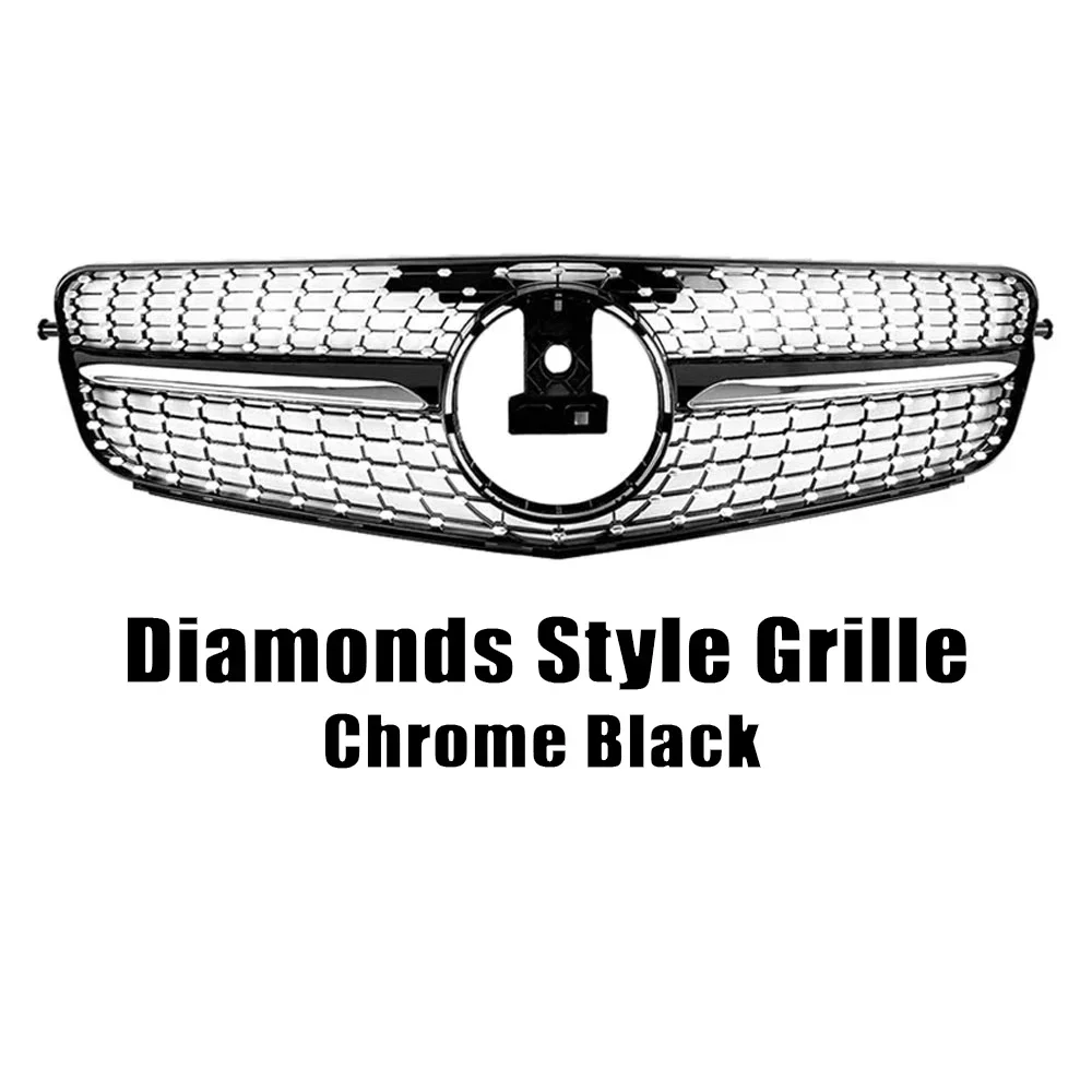 XVIP AMG Stijl Voorbumper Grille Voor Mercedes Benz C-Klasse W204 2008-2014 C180 C200 C350 S204 Glanzend Zwart GTR Stijl Grille