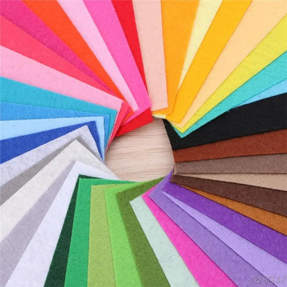 40Pcs 10x15cm Multicolor Nonwoven Fabric Sheets Premium Craft Felt Sheets for DIY Art Sewing Gluing Stapling Painting view 4