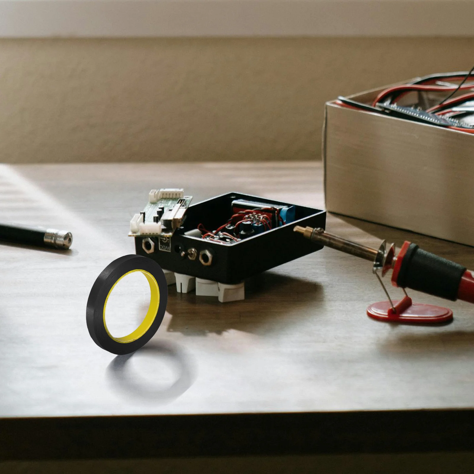 

JECOMPRIS 164Ft Light Blocking Tape Black Adhesive Strip for LED Lights Screens Home Office Use