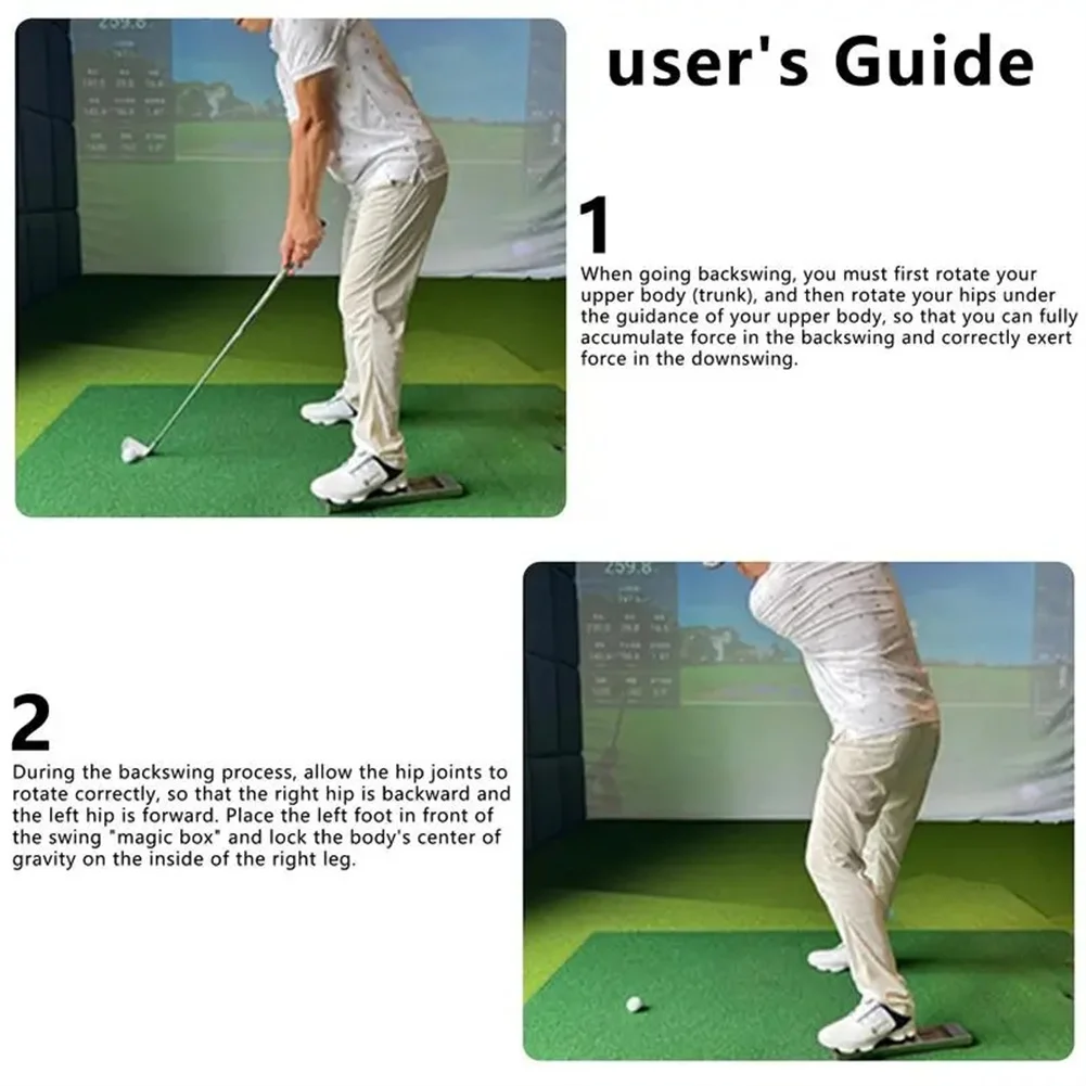 Caja de entrenamiento de Swing de Golf, Pedal de gravedad de acero inoxidable, entrenador de corrección de postura oscilante para Club de Golf interior y exterior