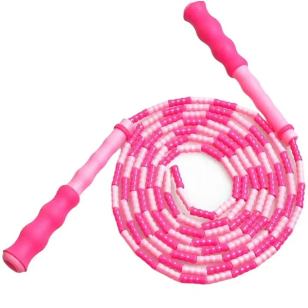 Adjustable Length Segmented Fitness Jump Rope Signable Soft Bead Soft Bead Skipping Rope No Knots Slim Body Jumping Rope