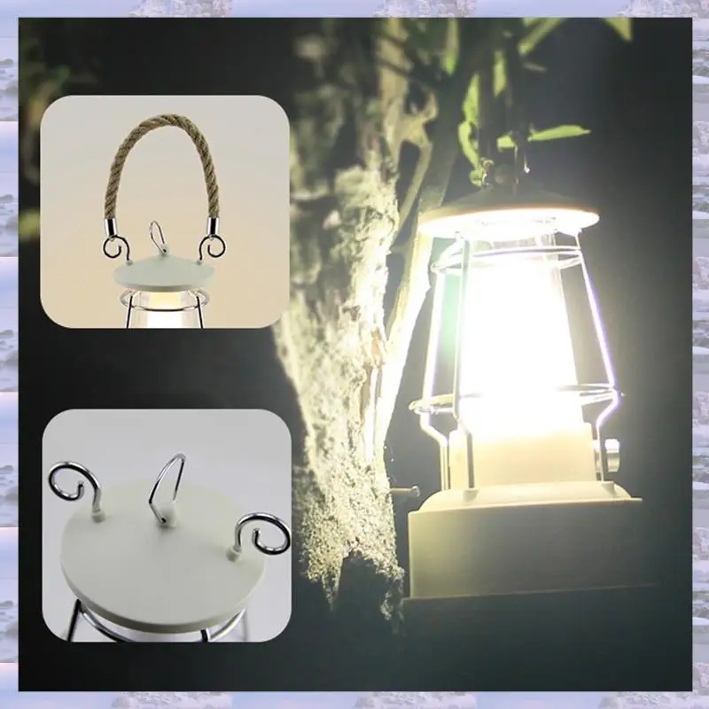 

Multifunctional Retro Camping Lamp Camping Lamp Atmosphere Stepless Dimming Horse Lamp Charging Dual-Purpose
