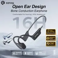 Sanag-auriculares de conducción ósea B22s, cascos con 16 horas de reproducción, IPX5, impermeables, Bluetooth 5,3, campo de sonido espacial dinámico