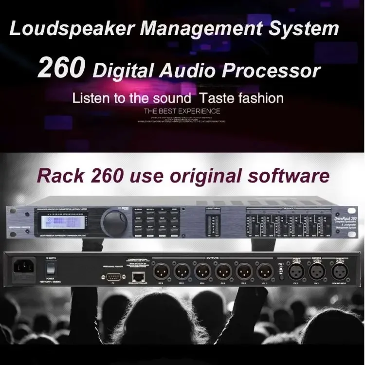 DBX260 Audio Processor Drive Rack Dbx Driverack 260 PA Processor Audio Dsp Digital Audio Speaker Management Processor