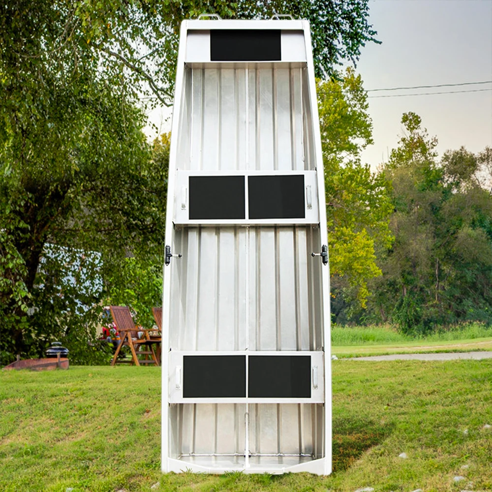 

14ft Small Flat Bottom Sport Fishing Boat New Aluminum Fishing Vessel For Sports Length 4m