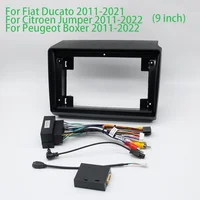 Adaptador Canbus de 9 pulgadas para salpicadero de coche, Radio, reproductor de DVD, Fascias, Marco para Fiat Ducato Citroen Jumper Peugeot Boxer 2011 +