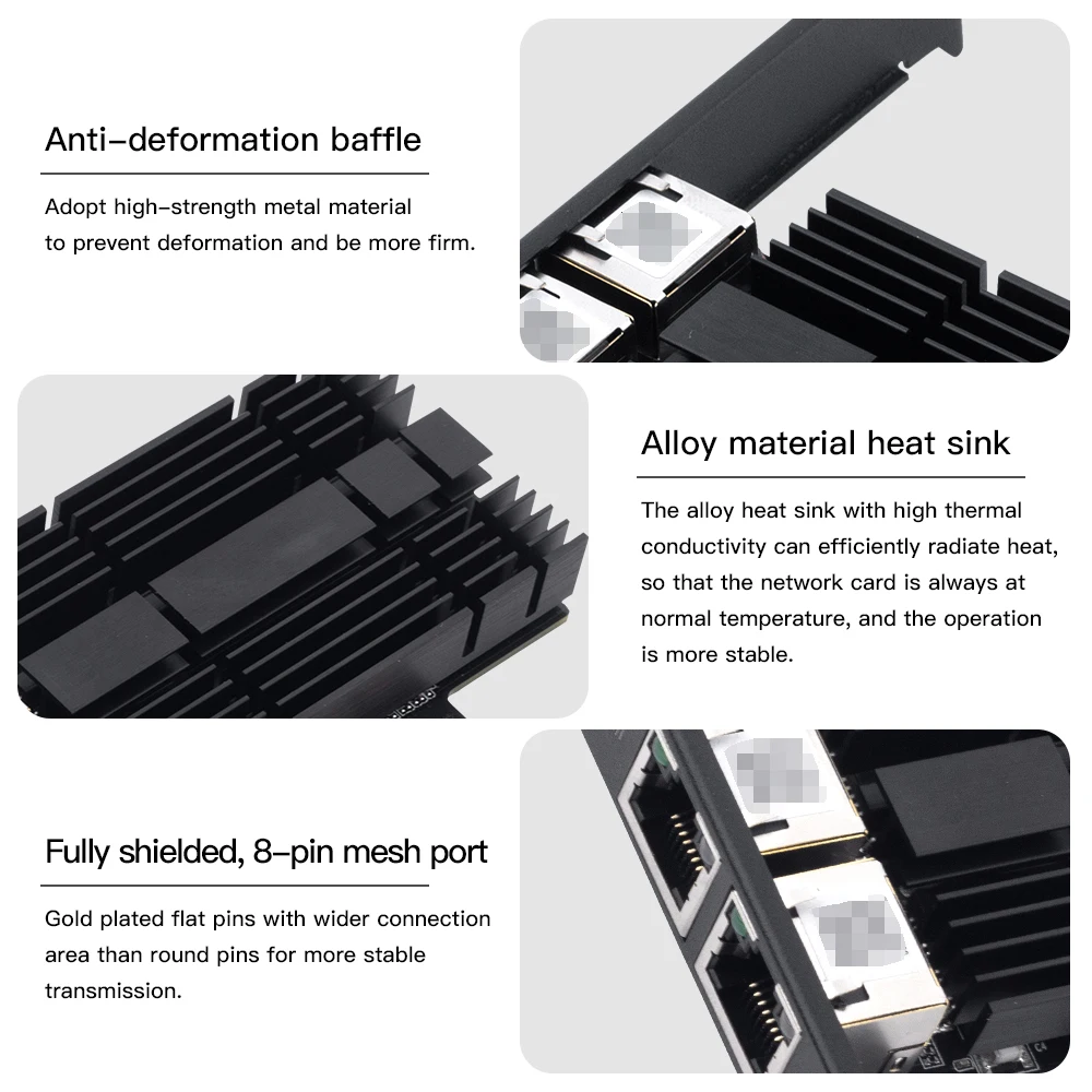 2500Mbps PCI-E To RJ45 Network Card For Intel I226 Gigabit Ethernet rj45 Dual Ports 1000/2500M PCI Express Wlan Adapter Desktop