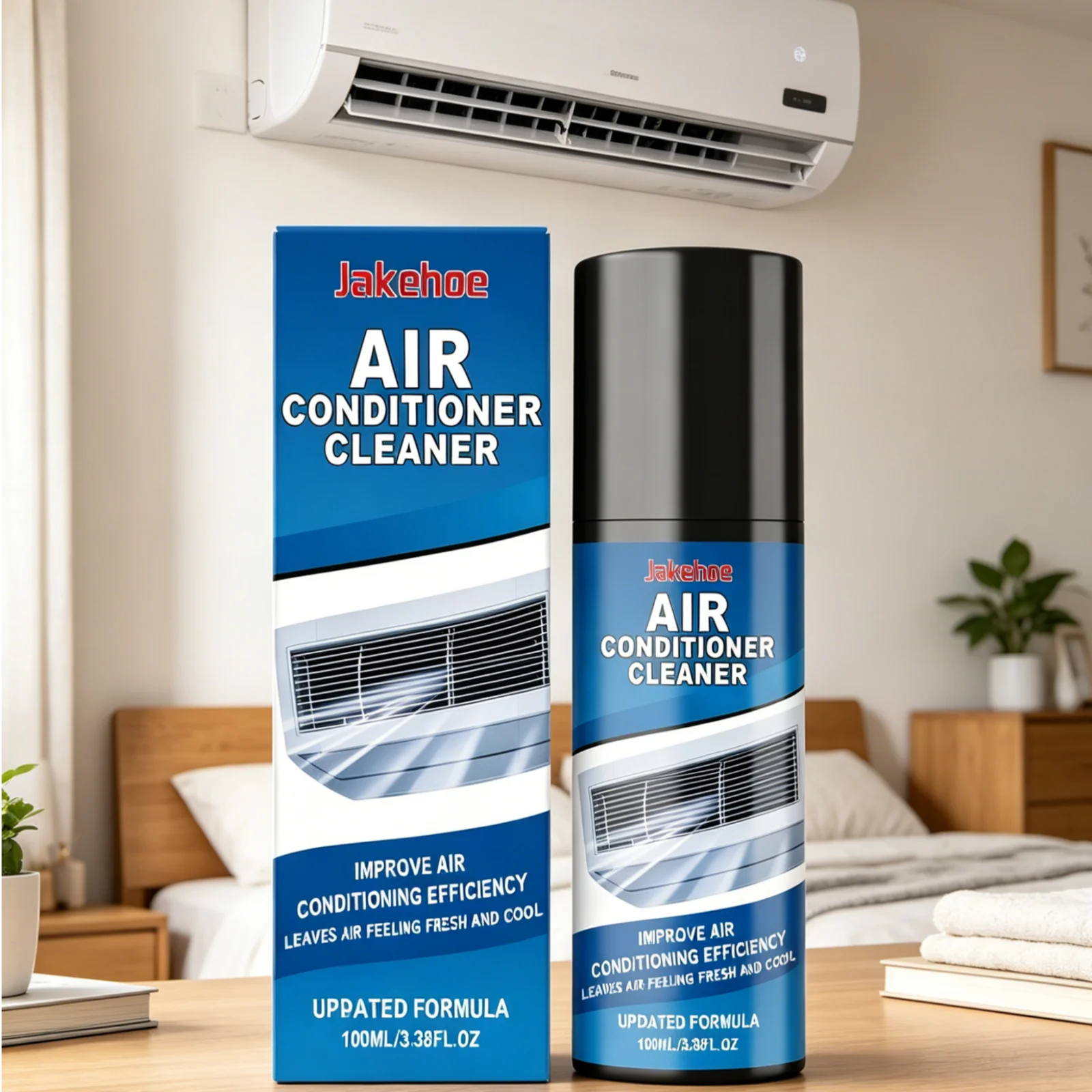 Jakehoe Air Conditioner Foam Cleaner Powerful Cleaning Remove Stubborn Stains Easy Use Multi Purpose Air Conditioner Spray 100ml view 5