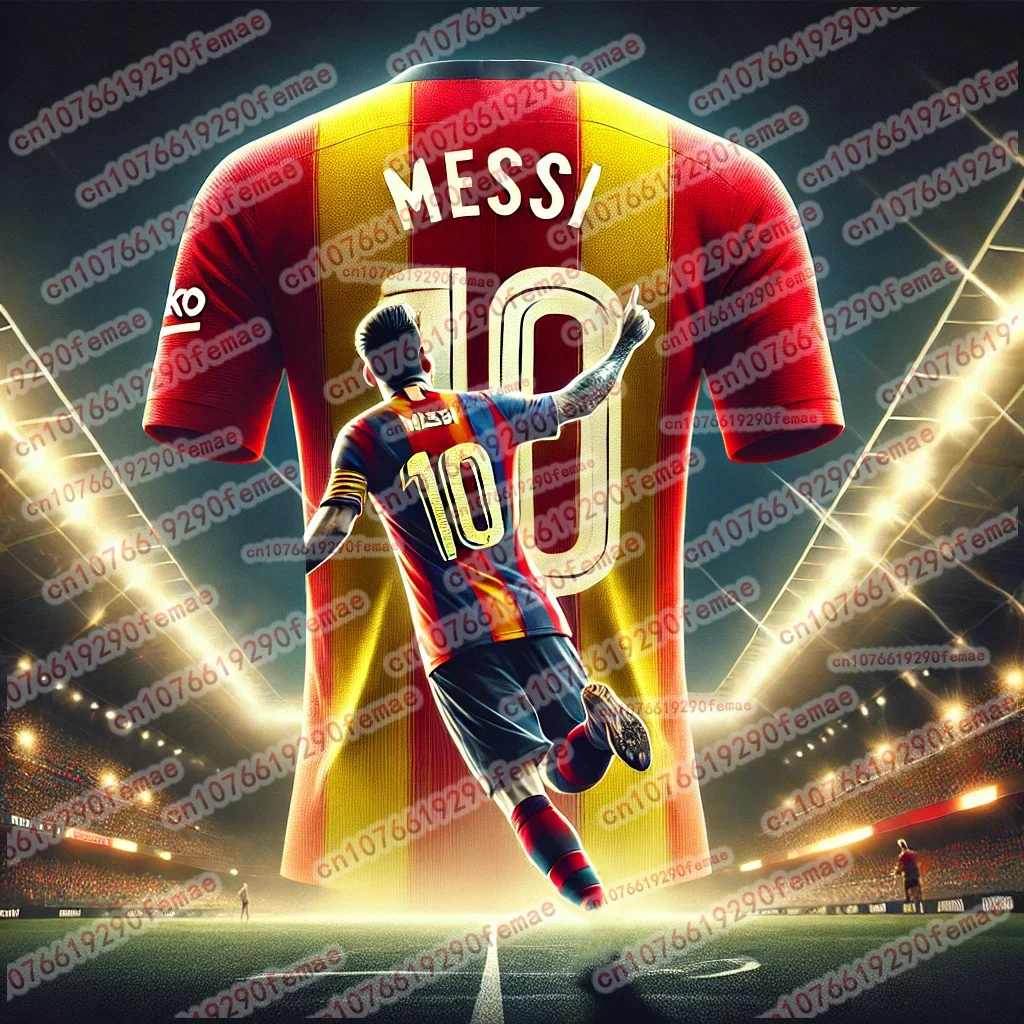 

Летняя ГОРЯЧАЯ ПРОДАЖА Месси модный узор с принтом мужская спортивная памятная футболка повседневная уличная дышащая быстросохнущая майка