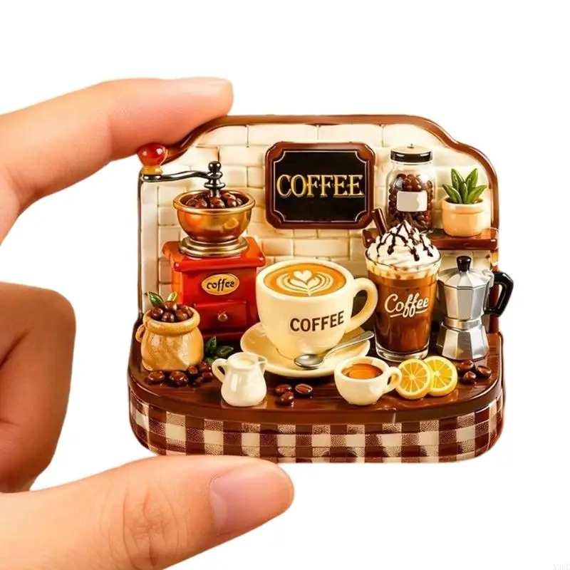 Cabinet Display Piece with Small Relief Scene for Refrigerator Use X3UC