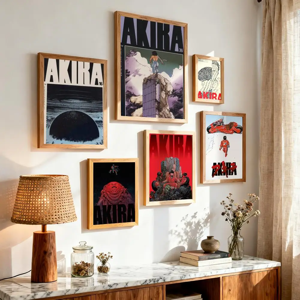 Classic Anime A-Akira Painting Calligraphy Aesthetic Canvas Wall Poster Modern Room Bedroom Cafe Wall Artwork
