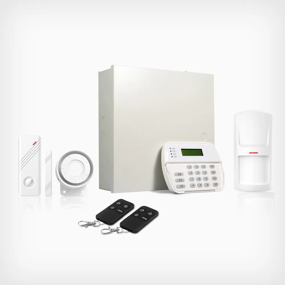 Wired and Wireless Home Security Alarms System support 16 wired zones