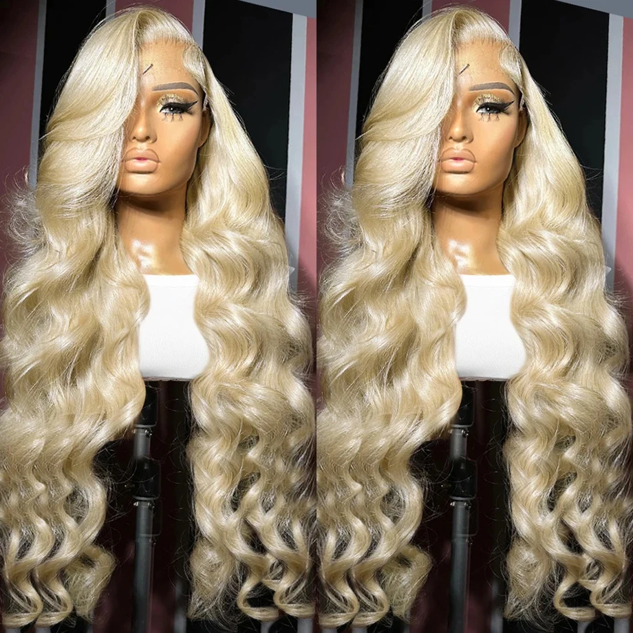 30 Inch Body Wave Blonde Wig 613 Lace Front Wigs Brazilian 13x4 Hd Lace Frontal Wig Transparent Pre Plucked Human Hair For Women