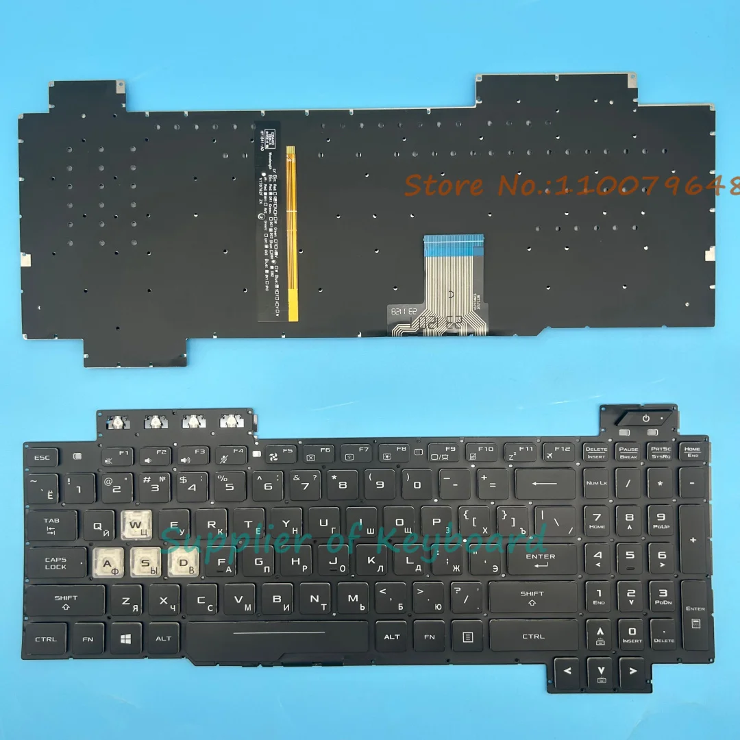 

English/Russian Keyboard For ASUS TUF Gaming FX505 FX505DT FX505DU FX505DY FX505GD FX505GE FX505GM FX705D FX705G FX705A FX705DD