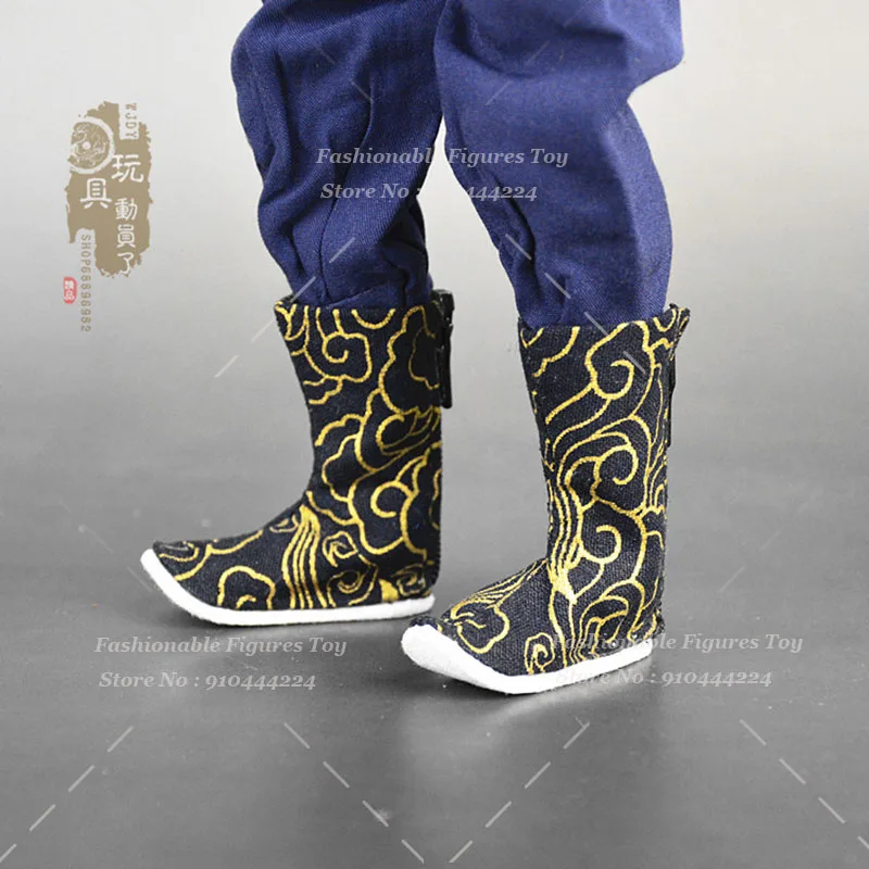 1/6 Men Soldier Boots Chinese Ancient Emperor Royal Guards General Prime Minister Hollow Shoes For 12Inch Action Figure Model