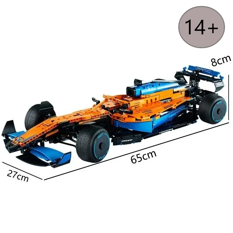 Nouveau 1:8 1432 pièces formule ville vitesse course voiture blocs de construction briques célèbre Sport véhicule modèle assemblage enfants jouet
