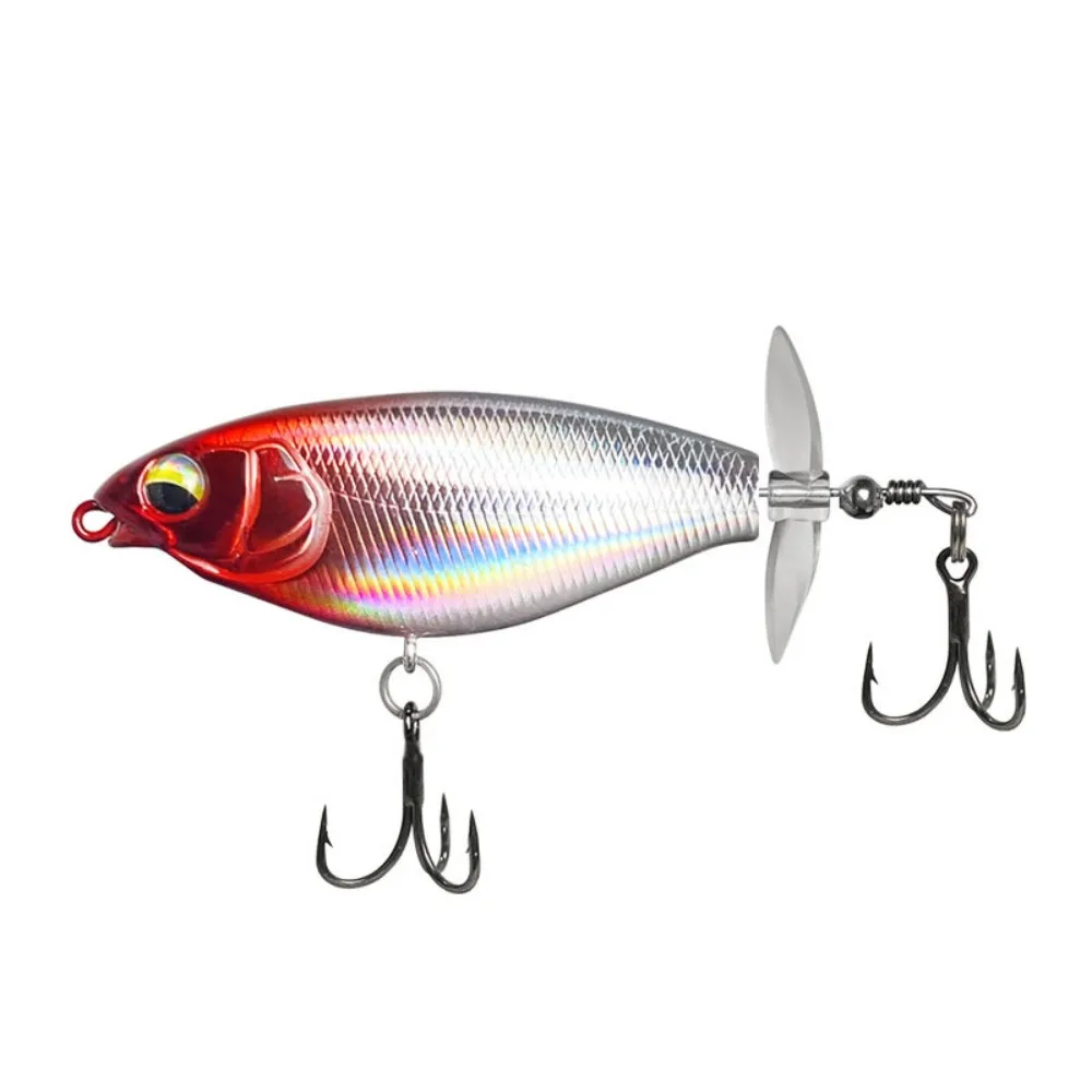 

2024 7cm/6g 9cm/11g Propeller Warbler Lure Popper Rotating Tail Topwater Fishing Lure Bass Floating Hardbait Fishing