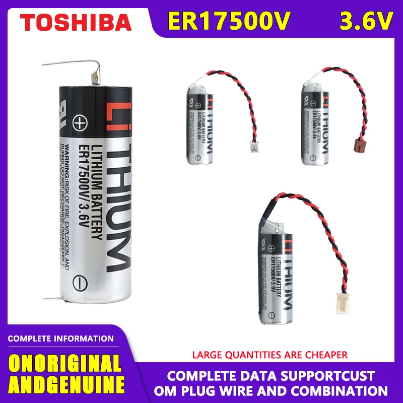 Toshiba ER17500V 3.6V Lithium Battery Epson Yaskawa HW1483880-A Body Robot Injection Molding Machine Omron Programmer Battery