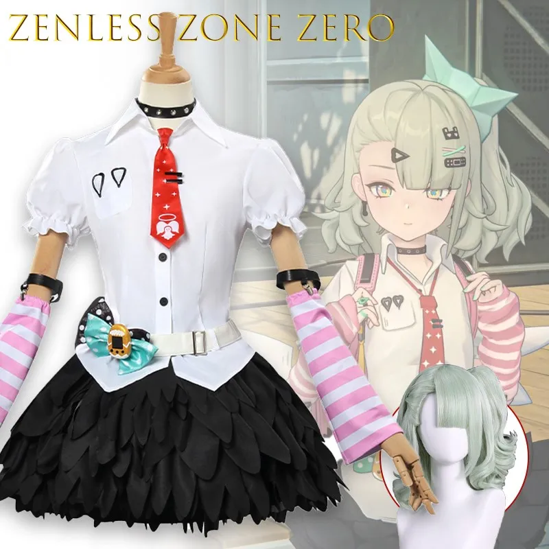 

Game Chinatsu Remiel Cosplay Costume Wig Zenless Zone Zero Angels Delusion Idol Full Set Delusional Angel Halloween Outfit