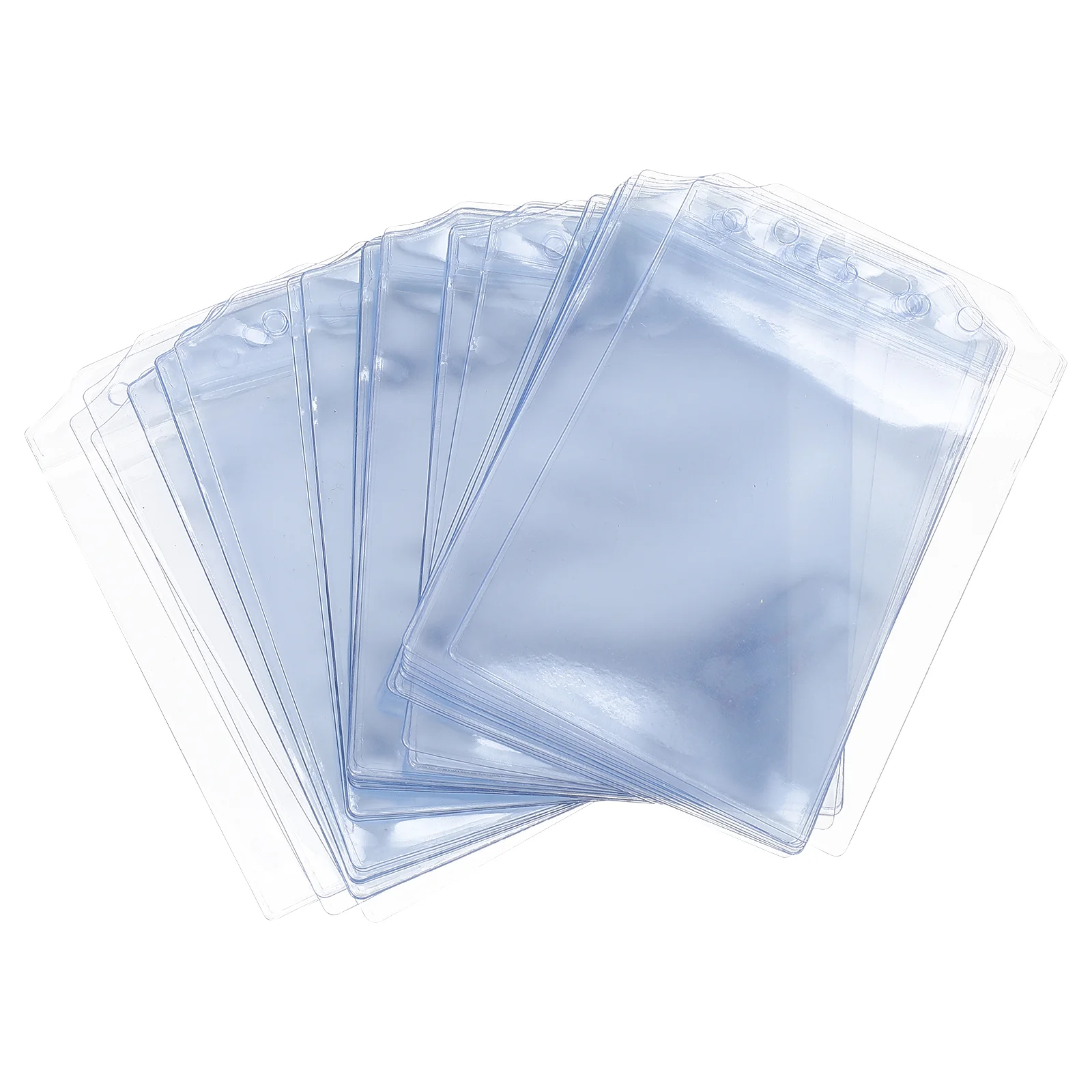 50 Pcs Card Cover Exhibition Certificate Work Cards Protector Clear ID Container Badge Holder Sleeves