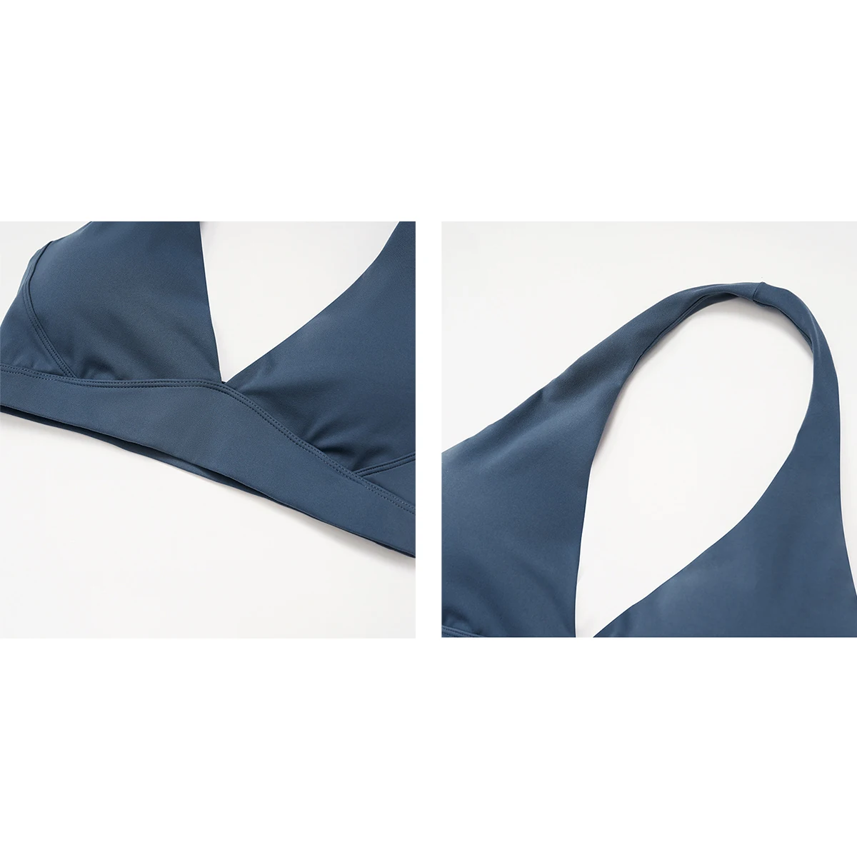 女性用ホルターネックパッド入りスポーツヨガブラ、女性用衝撃吸収サポートバックレストップ、アウトドアランニングジム用クロップトップ