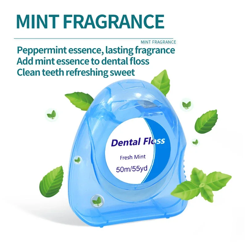 

Mint Dental Floss Roll Household Dental Floss Separate Packaging Clean Gap Slim Household Pack Disposable Dental Floss Line