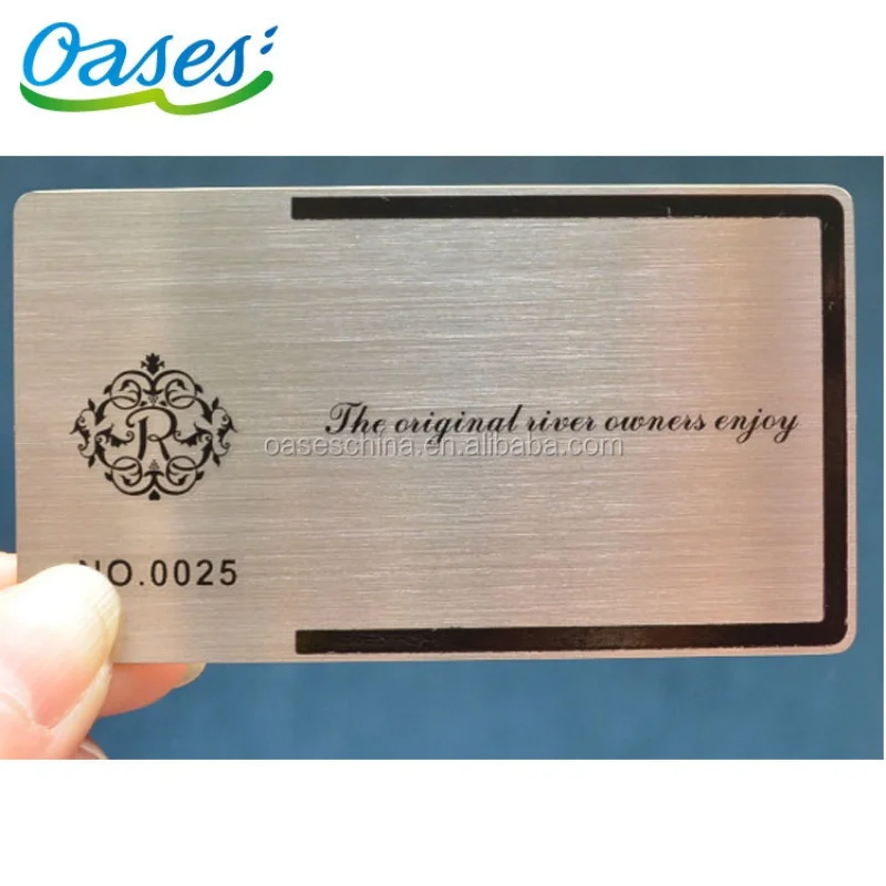 piecesSilver color vip metal card nameplate makerCustom