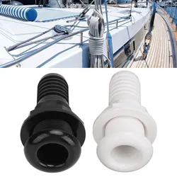 Boat Through Hull Connector 29mm Outlet Smooth Drainage Straight Drain Outlet Fittings Boat Plumbing Fittings