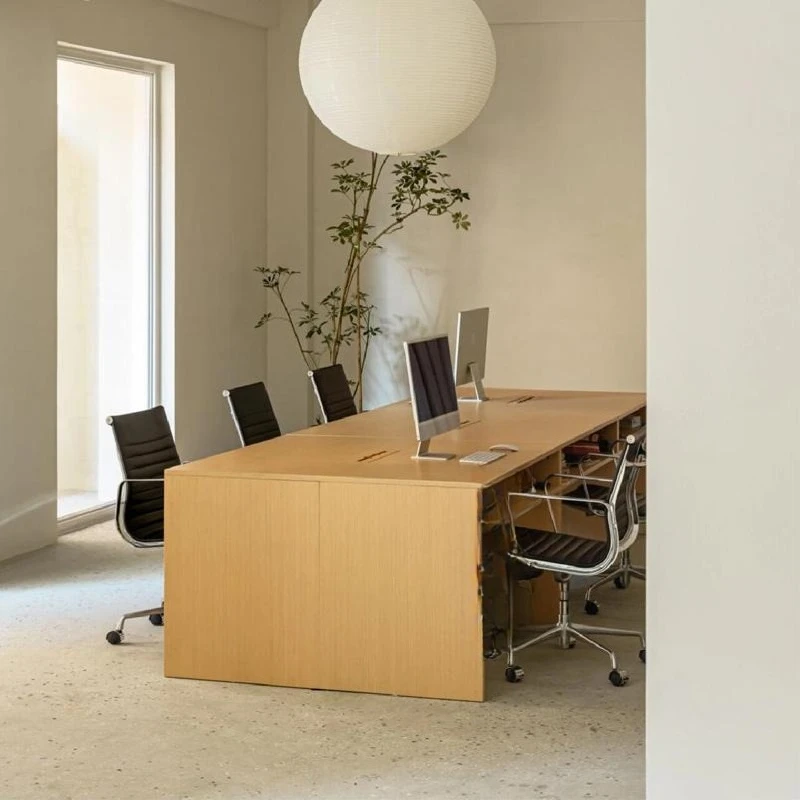 

Simple modern staff desk, ocean board with drawers, office meeting desk