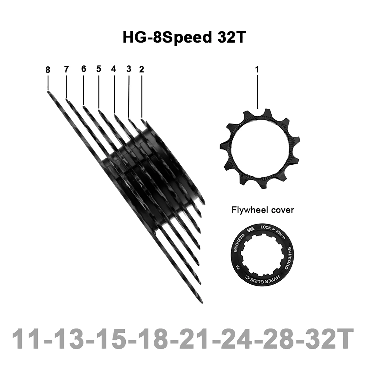 Shimano HG31-8 MTB Cassette 8 Speed 32T 34T Mountain Bike K7 2x8 3x8 Ratchet 8V Bicycle Chain HG40 HG71 KMC X8 Chains for M310