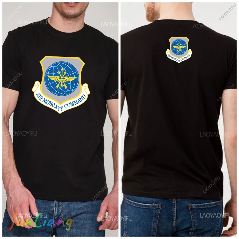 USAF Military USA 100% Cotton New Usaf Logo Cool Us Army Force Marines Men's Clothing Original Mens T- Shirts Graphic Tee Y2k