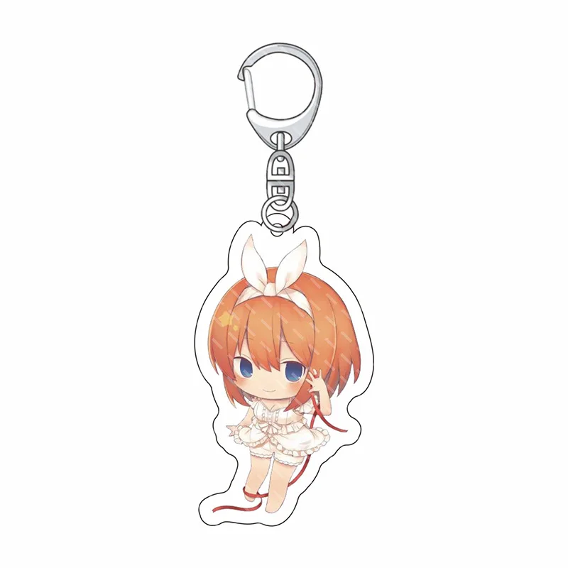 Anime Fans The Quintessential Quintuplets Nakano Sanjiu a flower two is four leaves May love acrylic pendant case car key chain