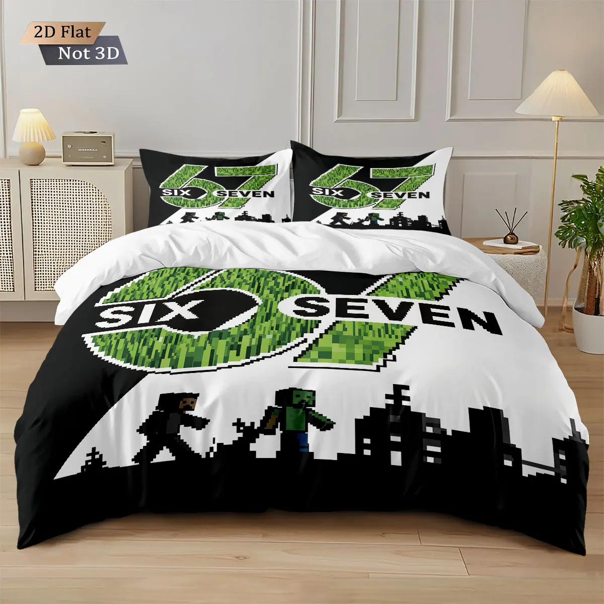 3Pcs Pixel Building…